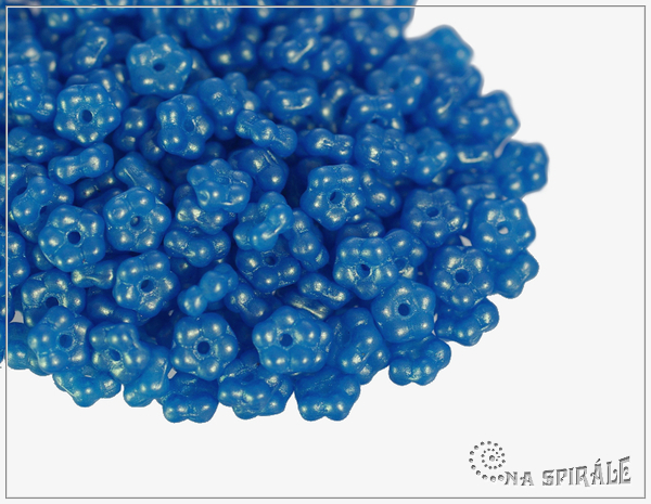Kytiky - pomnnky 5 mm, Gold Shine Cornflower Blue, 50 ks
