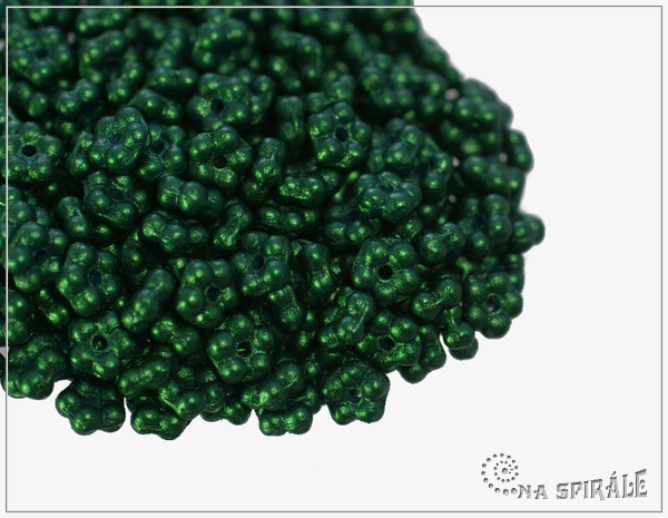 Kytiky - pomnnky 5 mm, Gold Shine Dark Green, 50 ks