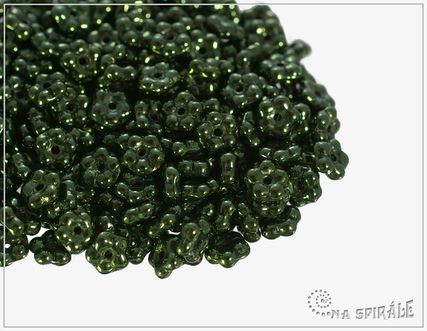 Kytiky - pomnnky 5 mm, Metallic Fern, 50 ks
