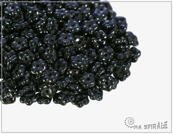 Kytiky - pomnnky 5 mm, Metallic Hematite, 50 ks