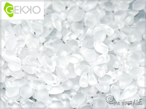 Gekko Bead, Crystal Matted, 2,5 g