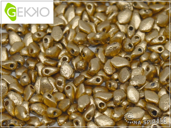 Gekko Bead, Etched Silky Metallic Sand, 2,5 g