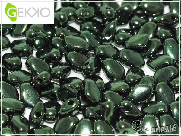 Gekko Bead, Metallic Fern, 2,5 g