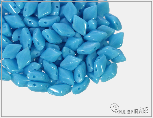 GemDuo, Opaque Blue Turquoise, 30 ks