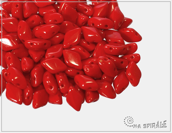 GemDuo, Opaque Coral Red, 30 ks