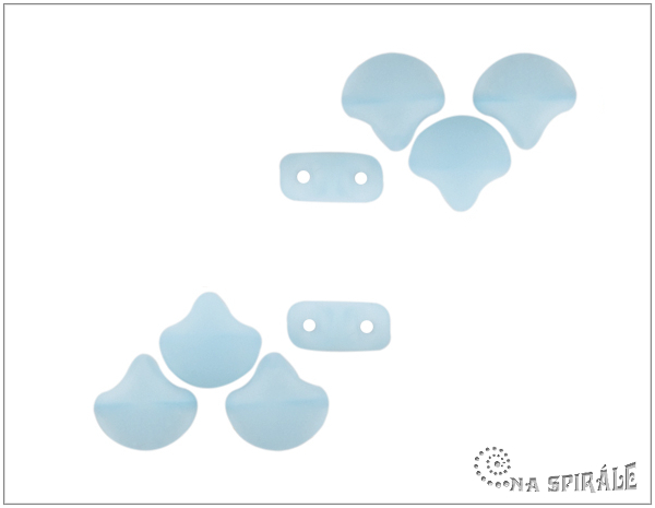 Matubo Ginko, Matte Milky Aquamarine, 20 ks