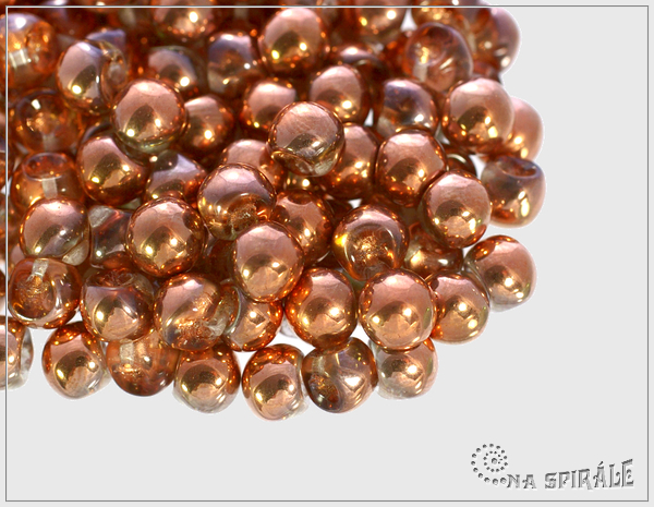 Houbiky 5x6 mm, Crystal Capri Gold extra, 30 ks