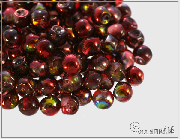 Houbiky 5x6 mm, Magic Wine, 30 ks
