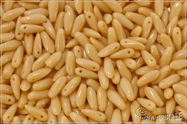 Jazky 8x2,5 mm, Opaque Beige - Isabela, 5 g