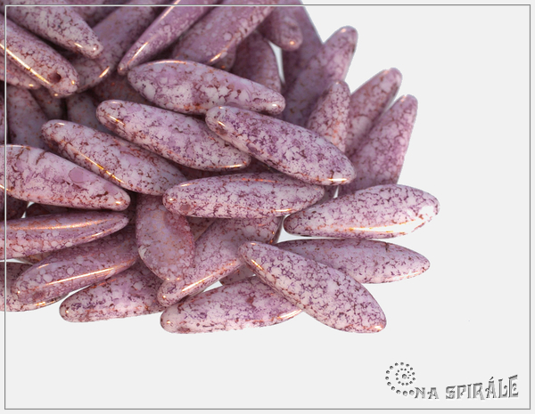 Jazky Chalk Red Terracotta 16x5 mm, 12 ks
