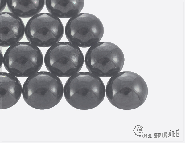 Kaboon kulat 14 mm, Luster Gray, 1 ks