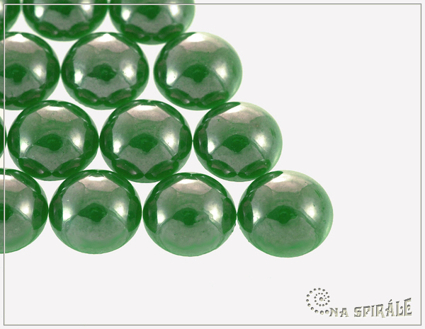 Kaboon kulat 12 mm, Luster Green, 1 ks