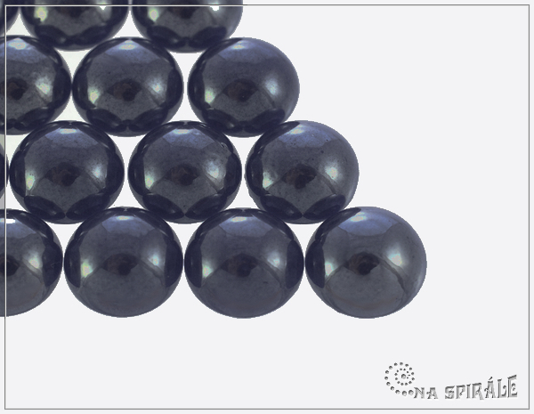 Kaboon kulat 14 mm, Luster Black, 1 ks