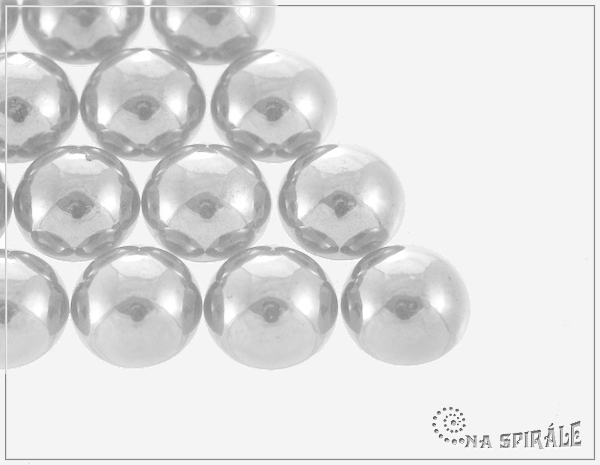 Kaboon kulat 12 mm, Luster White, 1 ks
