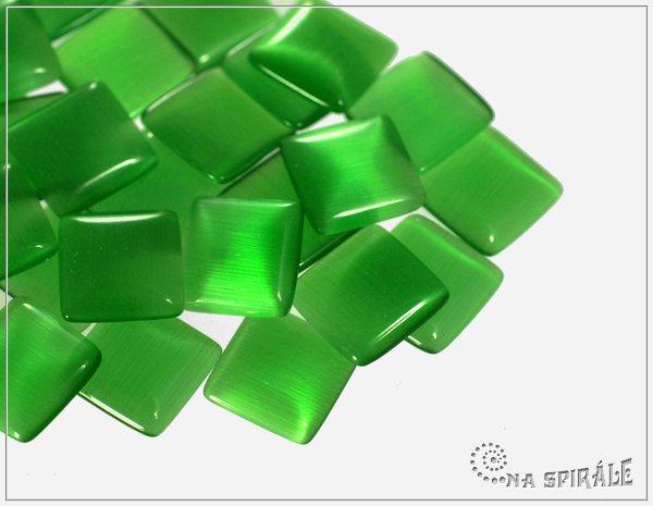 Kaboon tvercov 10x10 mm, green, 1 ks
