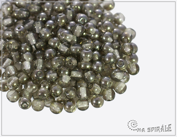 Kuliky 4 mm, Crystal Chrome, 100 ks