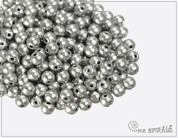 Kuliky 4 mm, Silky Metallic Mist, 100 ks