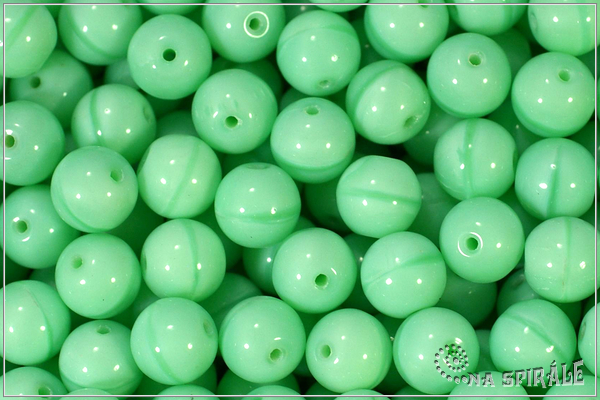Kuliky 8 mm, Opaque Mint, 16 ks