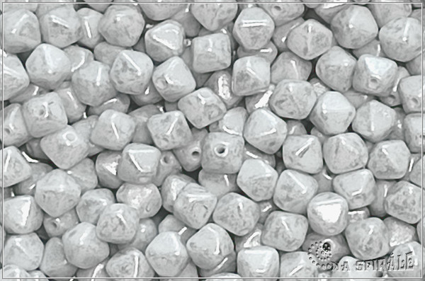 Lucerny 6 mm, Chalk Ethereal Silver, 20 ks