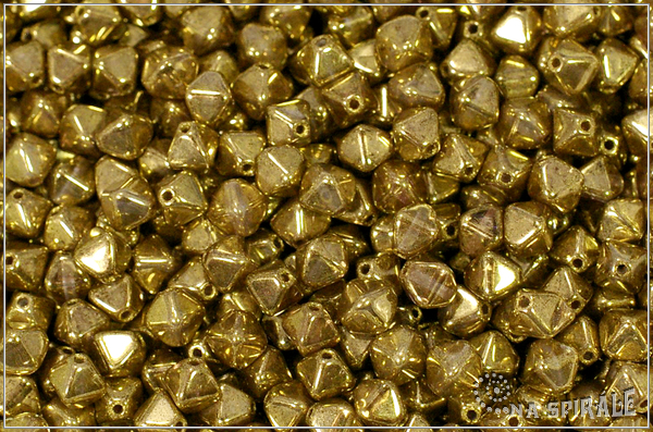 Lucerny 6 mm, Crystal Gold, 20 ks