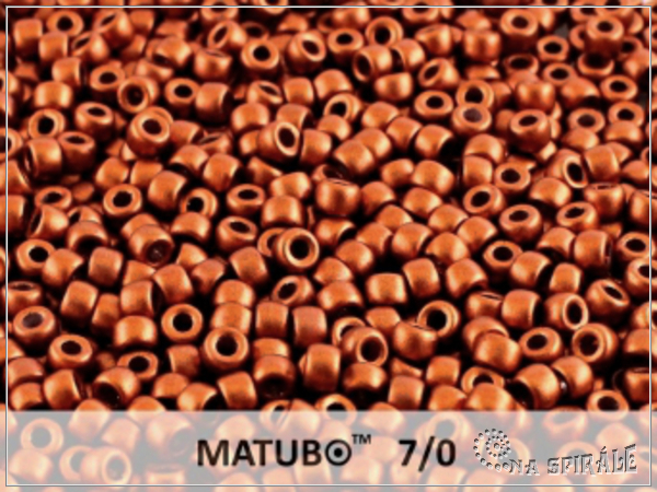 Matubo 7/0, Silky Metallic Rust, 10 g