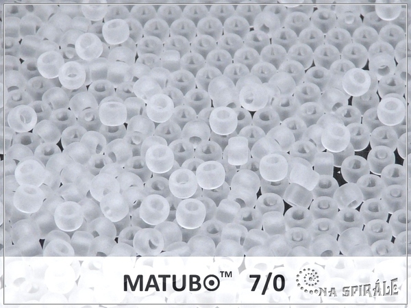 Matubo 7/0, Crystal Mat, 10 g