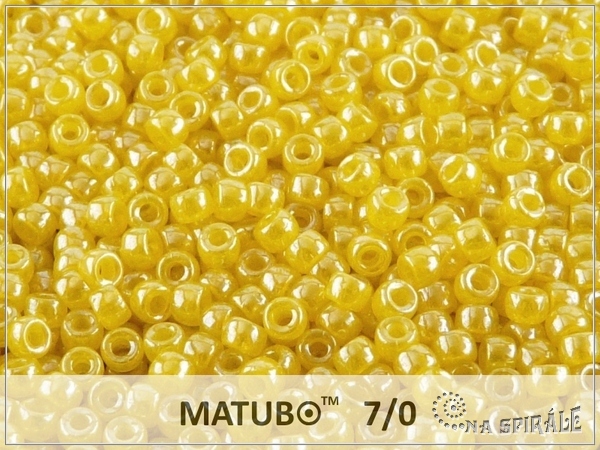 Matubo 7/0, Dandelion Opal White Luster, 10 g