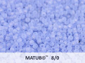 Matubo 8/0, Blue Opal Matted, 10 g