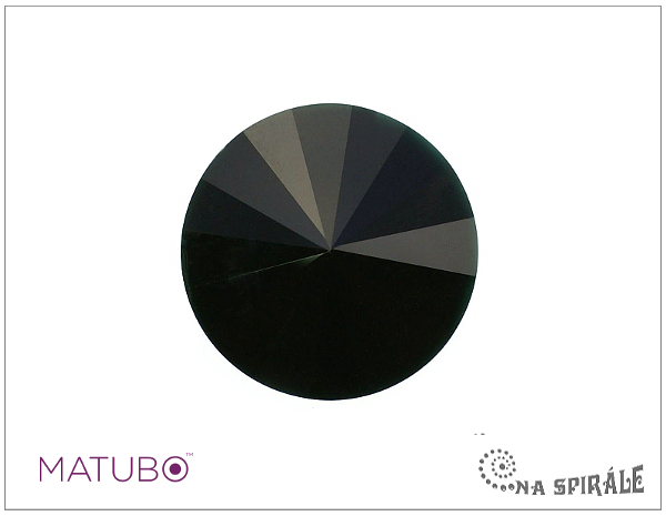Matubo rivoli 16 mm, Jet, 1 ks