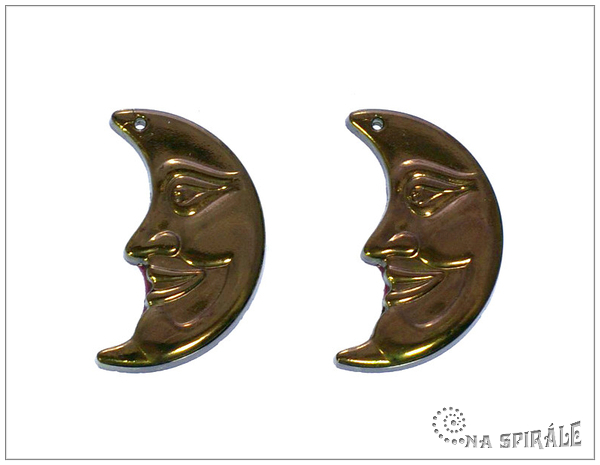 Pvsek - srpek msce Dark Bronze, 25x17 mm - 1 ks