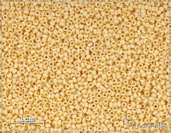 Miyuki Round CZ Chalk Champagne Luster, MRR-15-CZ6, 2,5 g