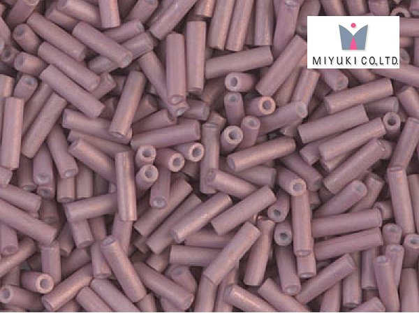 MIYUKI Bugle 6 mm, Matte Antique Rose Gold Lust, BGL2-2034, 10 g