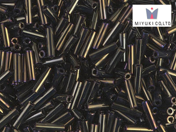MIYUKI Bugle 6 mm, Metallic Brown Iris, BGL2-458, 10 g