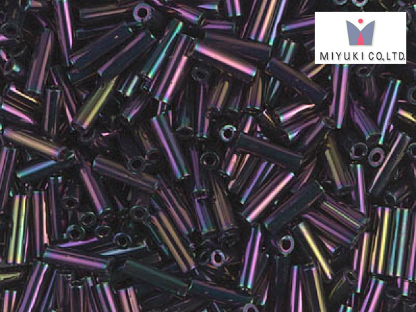 MIYUKI Bugle 6 mm, Metallic Purple Iris, BGL2-454, 10 g