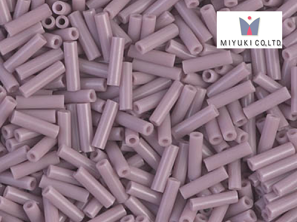 MIYUKI Bugle 6 mm, Opaque Mauve, BGL2-410, 10 g