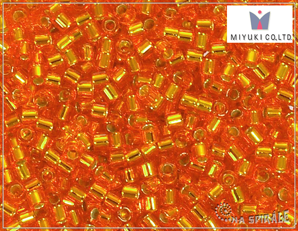 Miyuki Delica 10, Silver Lined Orange DBM0045, 5 g