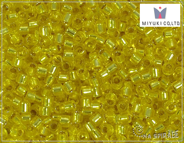 Miyuki Delica 10, Silver Lined Yellow DBM0145, 5 g