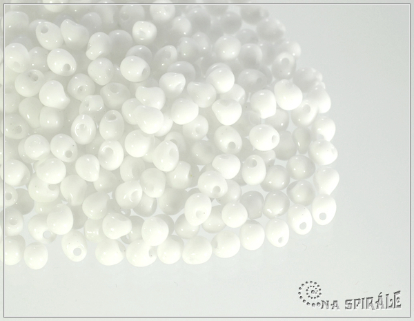 Miyuki 3,4mm Drops Chalk White, 10 g