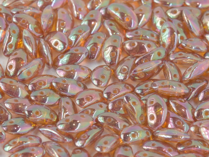 MobyDuo 3x8 mm, Crystal Apricot Medium Full, 30 ks