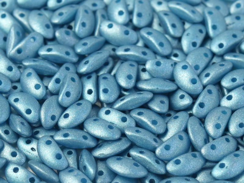 MobyDuo 3x8 mm, Metallic Aqua, 30 ks