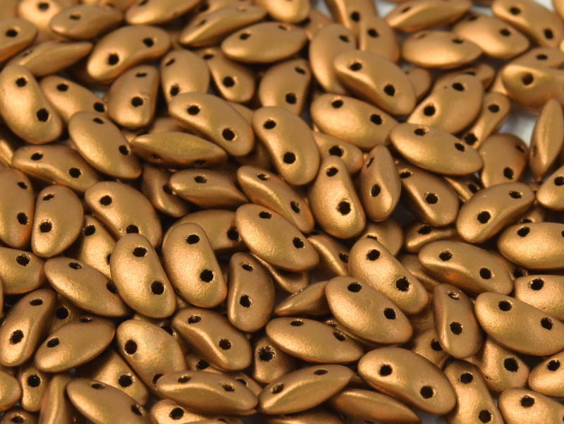 MobyDuo 3x8 mm, Silky Metallic Golderod, 30 ks