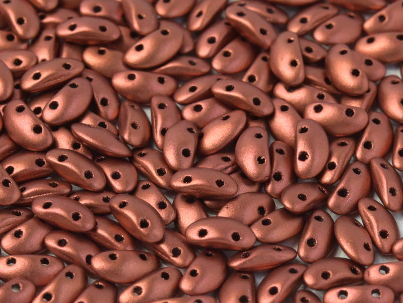 MobyDuo 3x8 mm, Silky Metallic Rust, 30 ks