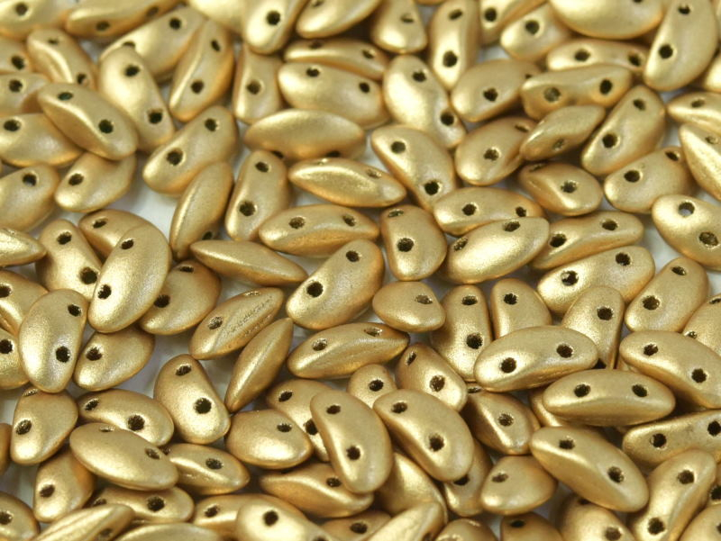 MobyDuo 3x8 mm, Silky Metallic Sand, 30 ks