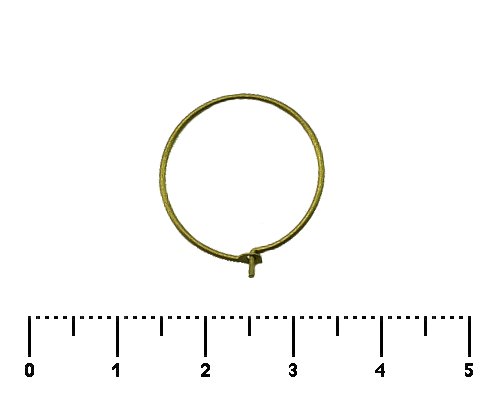 Kruh nunicov 20 mm, staromosaz - 1 pr
