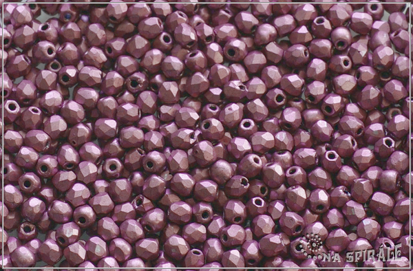*** II.Q Ohovky 3 mm, Matted Metallic Pink, 100 ks