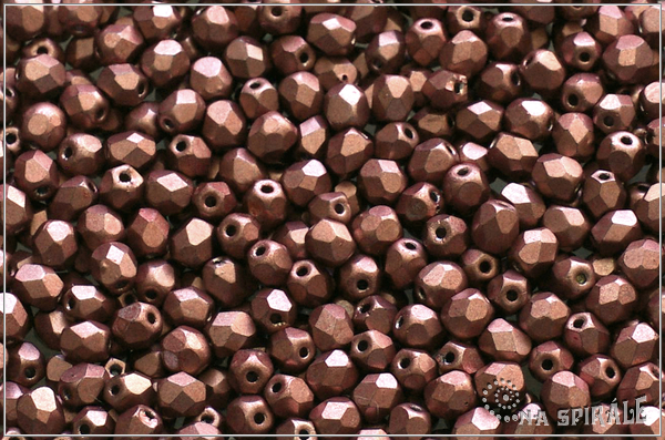 Ohovky 4 mm, Matted Metallic Old Copper, 50 ks