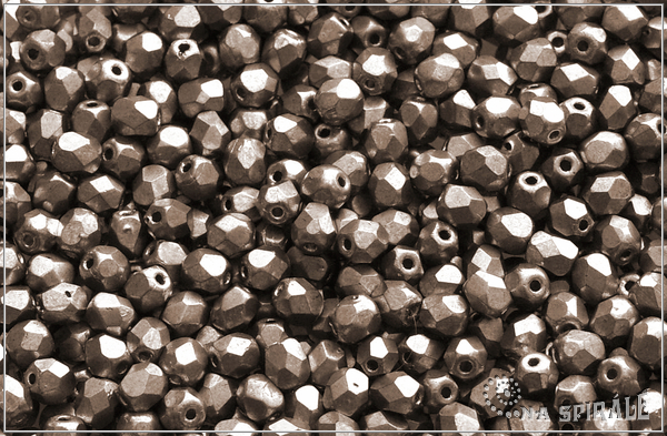 Ohovky 4 mm, Matted Metallic Stone, 50 ks