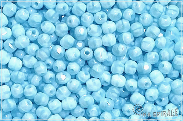 Oh�ovky 4 mm, Sky Blue Silk, 50 ks