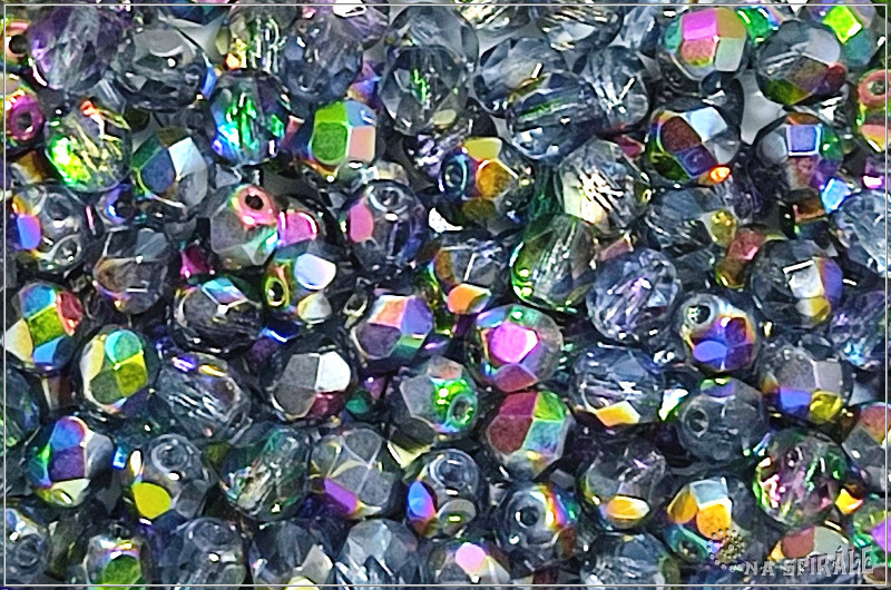 Oh�ovky 6 mm, Crystal Vitrail, 20 ks