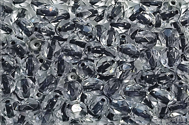 Oh�ovky 6 mm, Crystal Black Lined, 20 ks